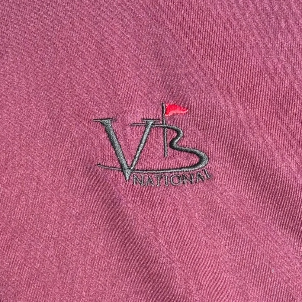 Adidas‎ Golf Climalite Mens XL Burgundy Quarter Zip Pullover VB National Maroon